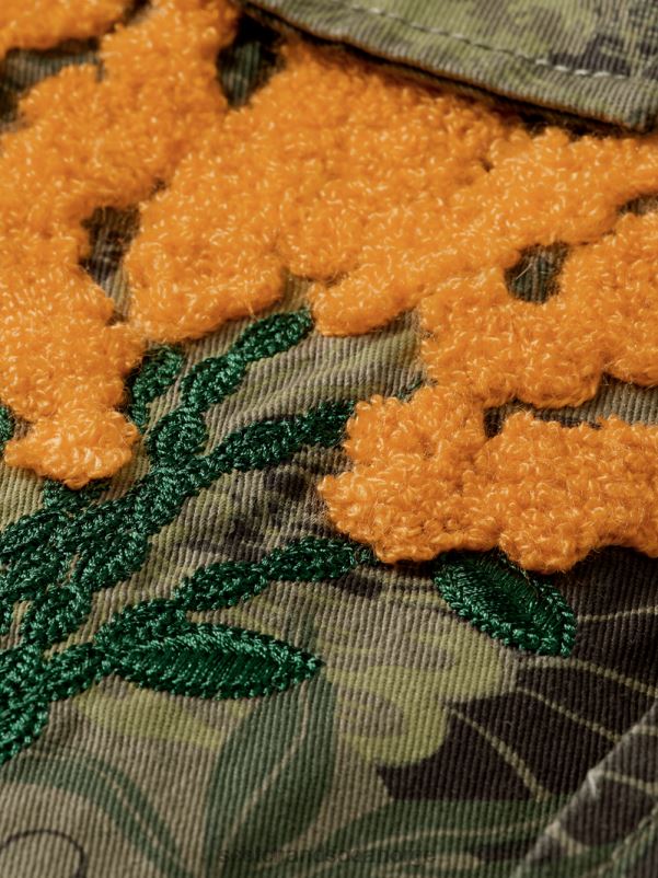 menn brodert trykt army field jakke hærblomst aop N40XD571 klær Scotch & Soda