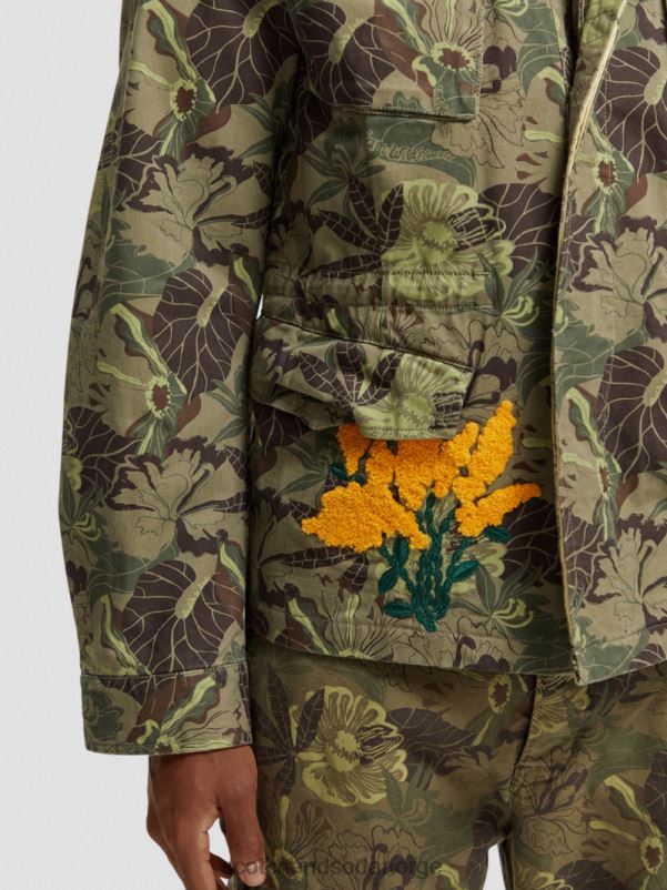 menn brodert trykt army field jakke hærblomst aop N40XD571 klær Scotch & Soda
