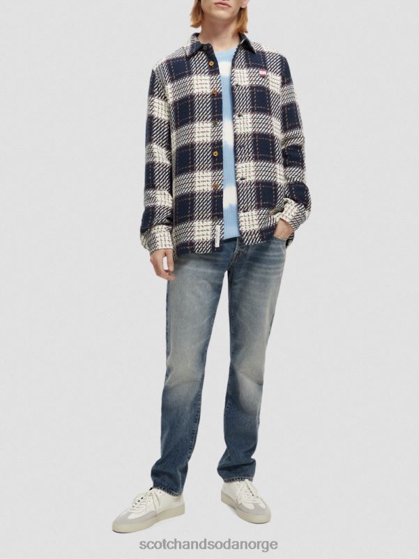 menn flanell overskjorte kombo a N40XD557 klær Scotch & Soda