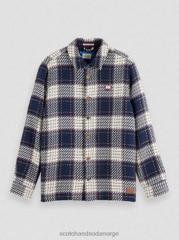 menn flanell overskjorte kombo a N40XD557 klær Scotch & Soda