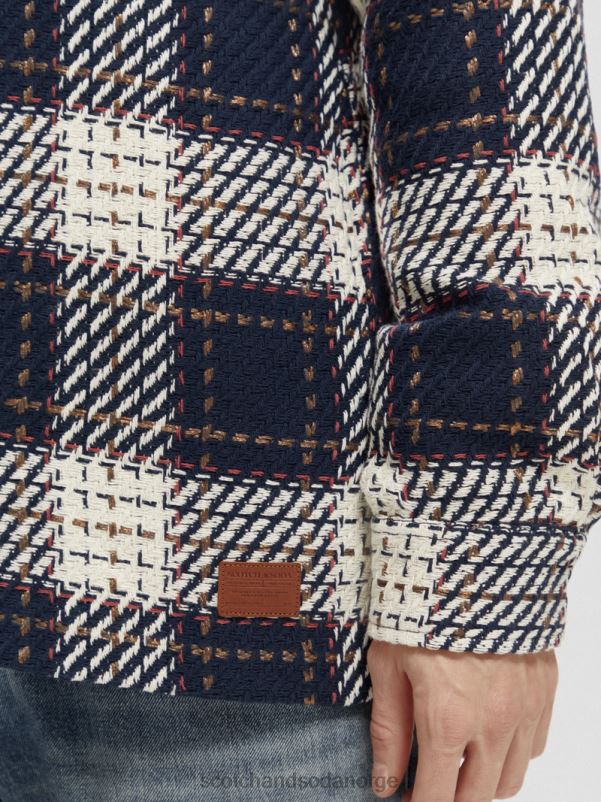 menn flanell overskjorte kombo a N40XD557 klær Scotch & Soda
