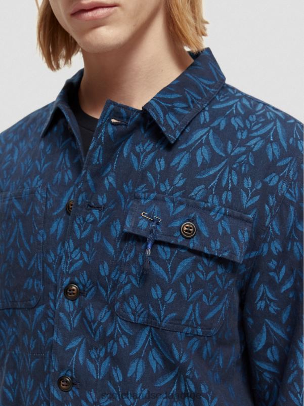 menn jacquard bruksjakke for arbeidsklær kombo a N40XD570 klær Scotch & Soda