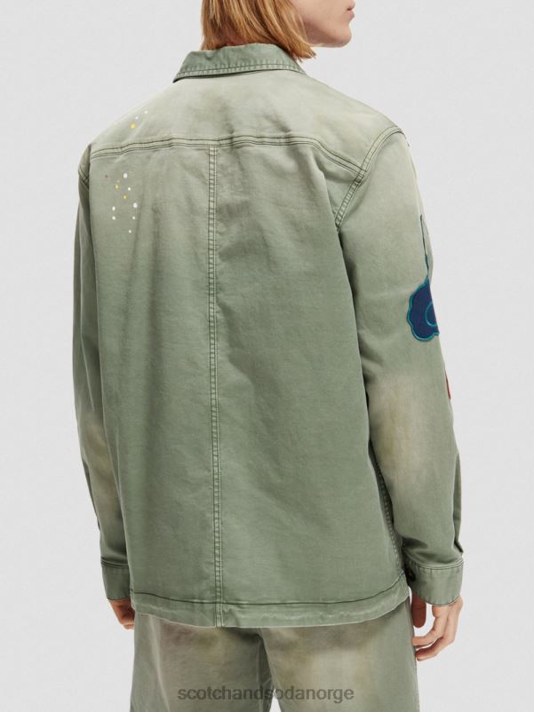 menn lappet kunstverk hjelpejakke hæren N40XD575 klær Scotch & Soda