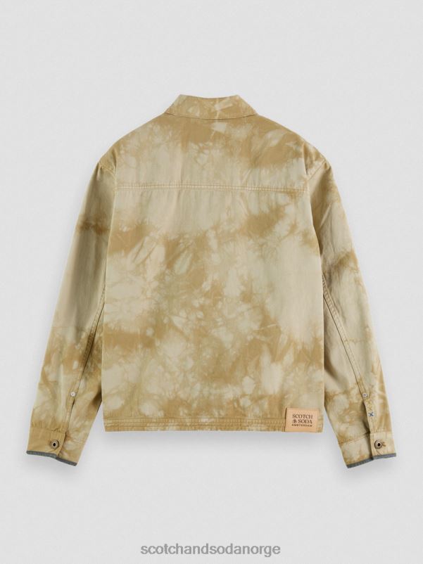 menn tie-dye denim trucker jakke kombinasjon b N40XD577 klær Scotch & Soda