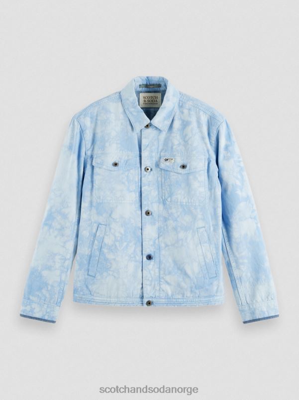 menn tie-dye denim trucker jakke kombo a N40XD576 klær Scotch & Soda