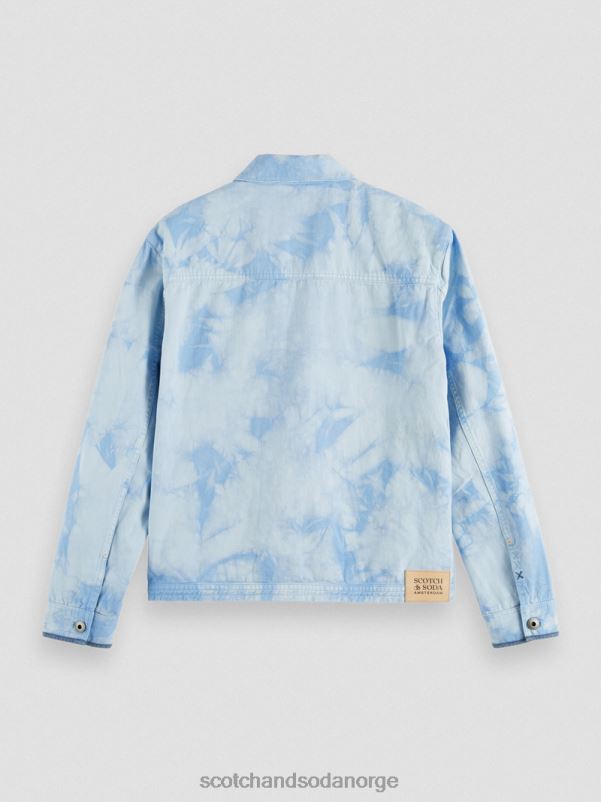 menn tie-dye denim trucker jakke kombo a N40XD576 klær Scotch & Soda