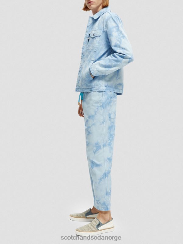 menn tie-dye denim trucker jakke kombo a N40XD576 klær Scotch & Soda