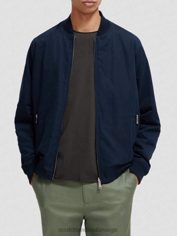 menn vendbar bomberjakke marine/hærblomst aop N40XD573 klær Scotch & Soda