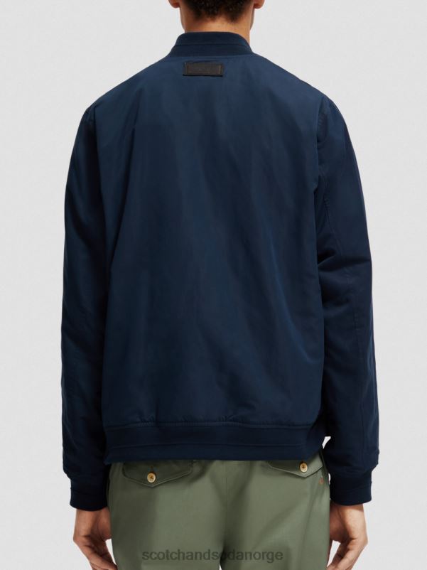 menn vendbar bomberjakke marine/hærblomst aop N40XD573 klær Scotch & Soda