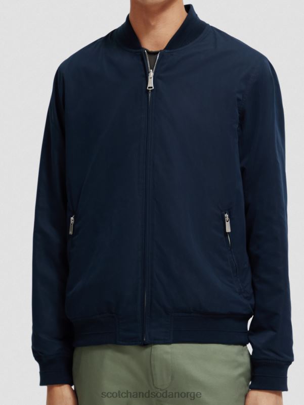 menn vendbar bomberjakke marine/hærblomst aop N40XD573 klær Scotch & Soda