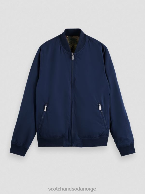 menn vendbar bomberjakke marine/hærblomst aop N40XD573 klær Scotch & Soda