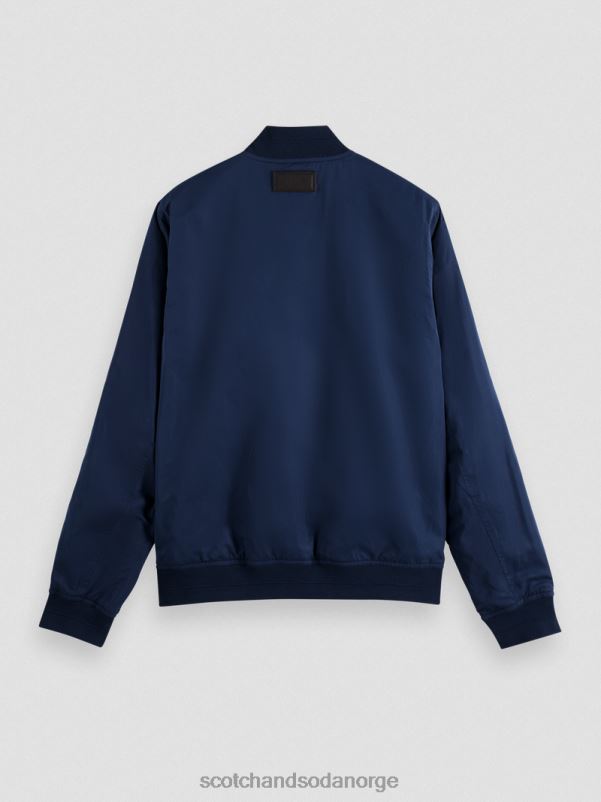 menn vendbar bomberjakke marine/hærblomst aop N40XD573 klær Scotch & Soda
