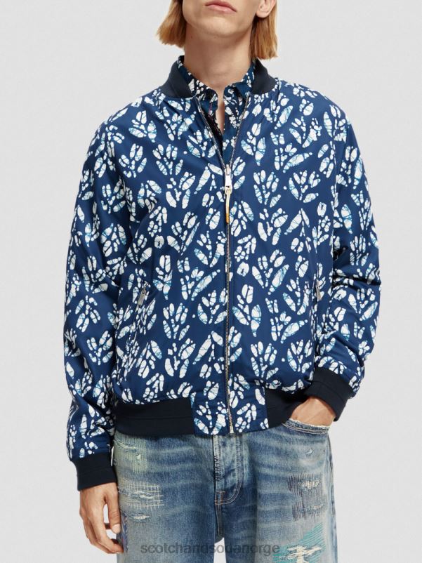 menn vendbar bomberjakke med trykk kombo d N40XD561 klær Scotch & Soda