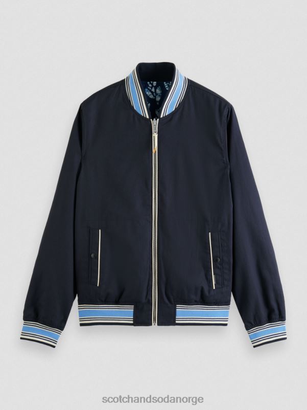 menn vendbar bomberjakke med trykk kombo d N40XD561 klær Scotch & Soda