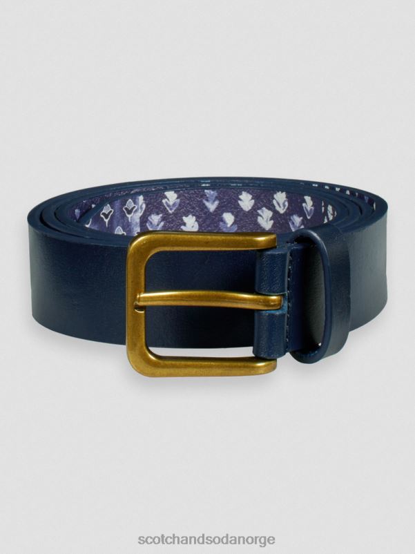 menn lærbelte marine N40XD723 tilbehør Scotch & Soda