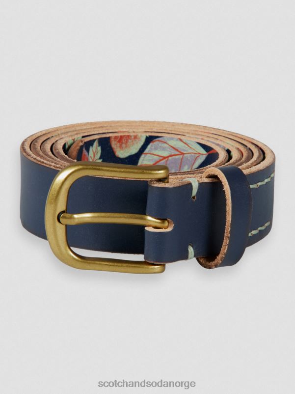 menn lærbelte marinen N40XD717 tilbehør Scotch & Soda