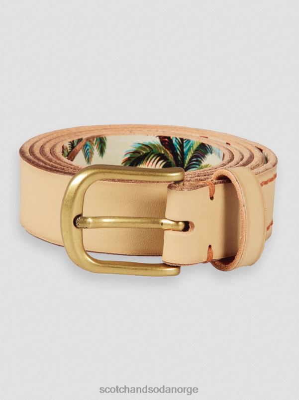 menn lærbelte sand N40XD716 tilbehør Scotch & Soda