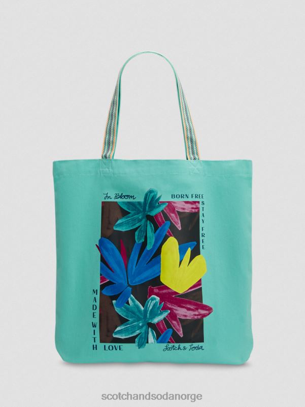 menn lerretskunst-tote bag bukt N40XD704 tilbehør Scotch & Soda