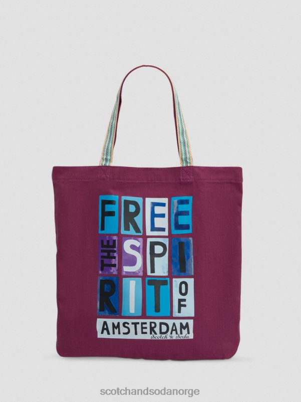 menn lerretskunst-tote bag dahlia N40XD698 tilbehør Scotch & Soda