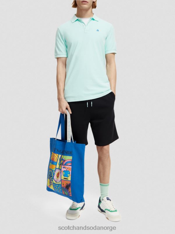 menn lerretskunst-tote bag iris blå N40XD703 tilbehør Scotch & Soda