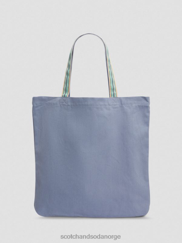 menn lerretskunst-tote bag lysegrå N40XD705 tilbehør Scotch & Soda