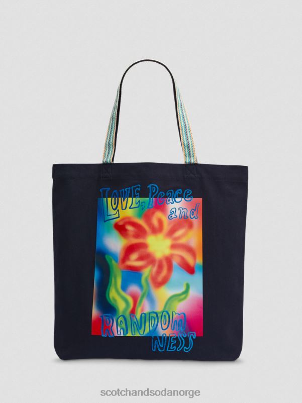 menn lerretskunst-tote bag natt N40XD699 tilbehør Scotch & Soda