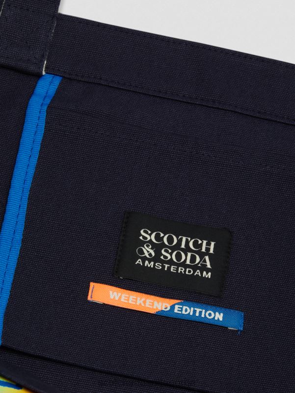 menn lerretskunst-tote bag natt N40XD699 tilbehør Scotch & Soda