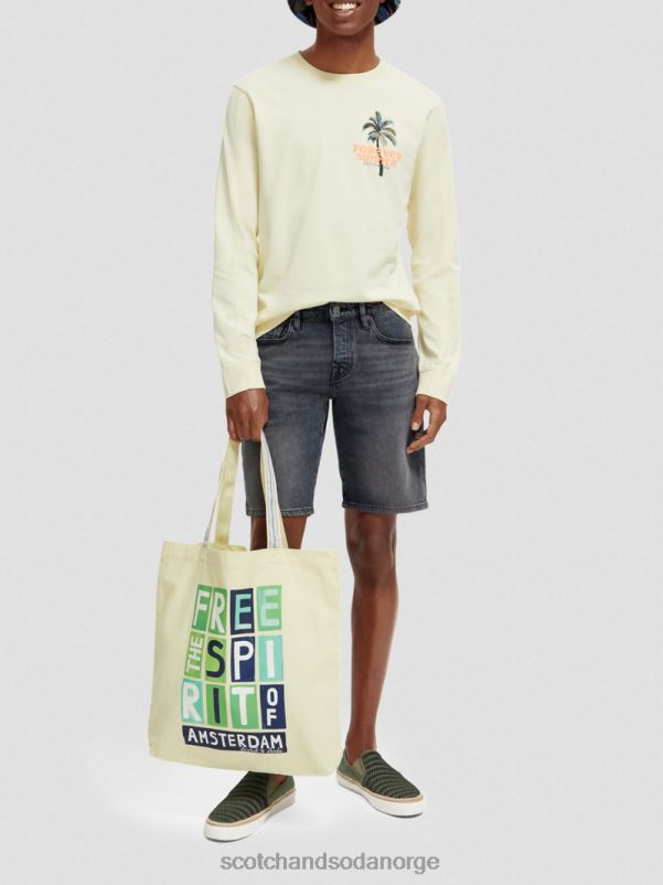 menn lerretskunst-tote bag påskelilje N40XD702 tilbehør Scotch & Soda