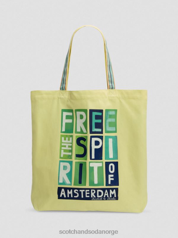 menn lerretskunst-tote bag påskelilje N40XD702 tilbehør Scotch & Soda