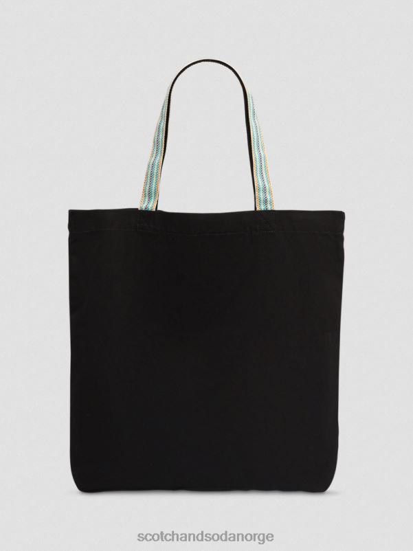 menn lerretskunst-tote bag svart N40XD700 tilbehør Scotch & Soda